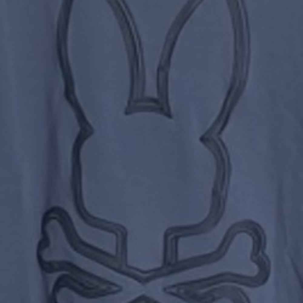 Psycho Bunny Navy Blue Embossed Logo Men's Shirt